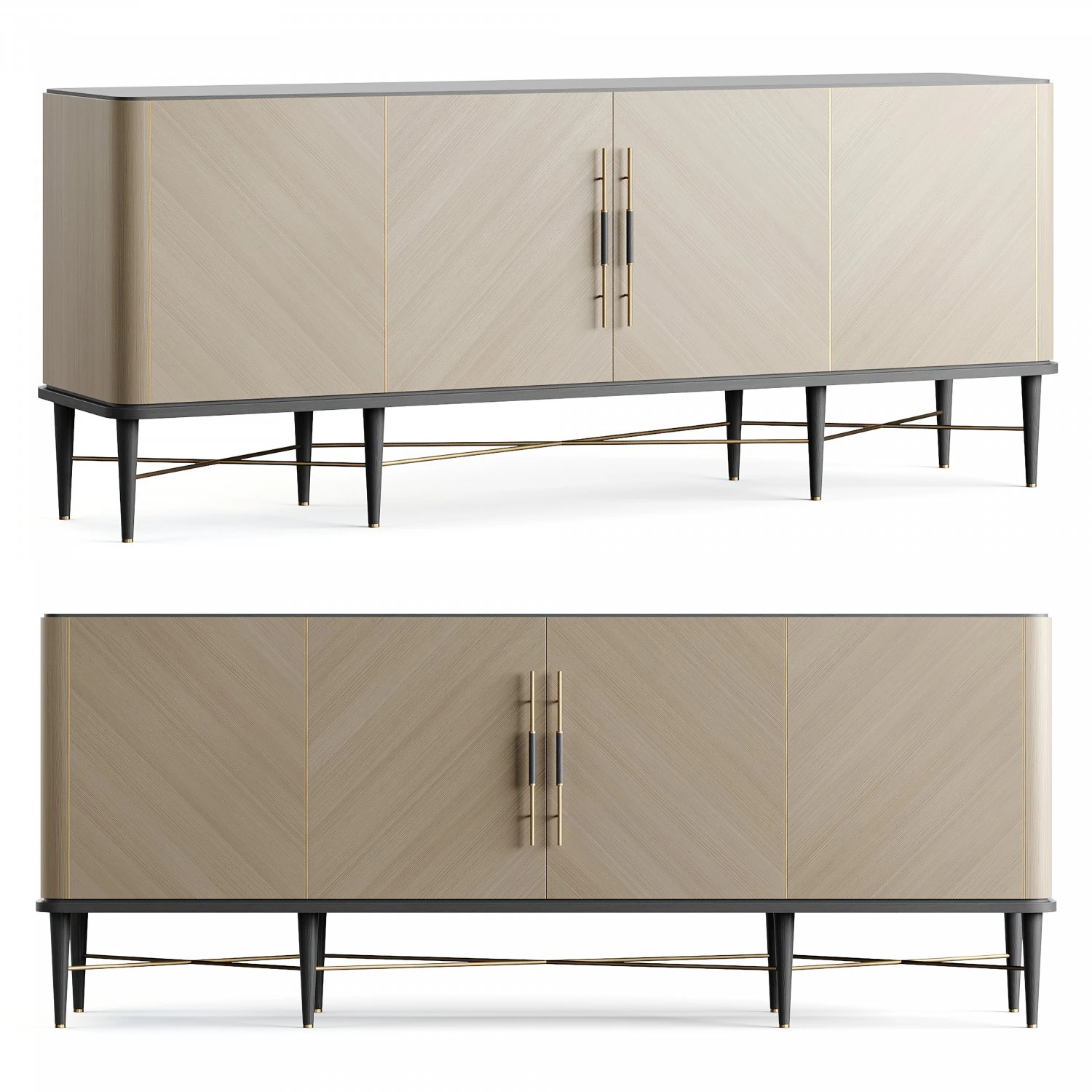 Frato SANTORINI Sideboard 3D Model .c4d .max .obj .3ds .fbx .stl .blend 