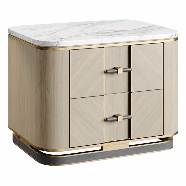 Frato ASHI Bedside Table Model 3D .c4d .max .obj .3ds .fbx .stl .blend 