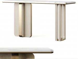 Ana Roque 베이지 BLOCK 콘솔 테이블 3D 모델