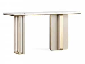 Ana Roque Beige BLOCK Console Table 3Dモデル