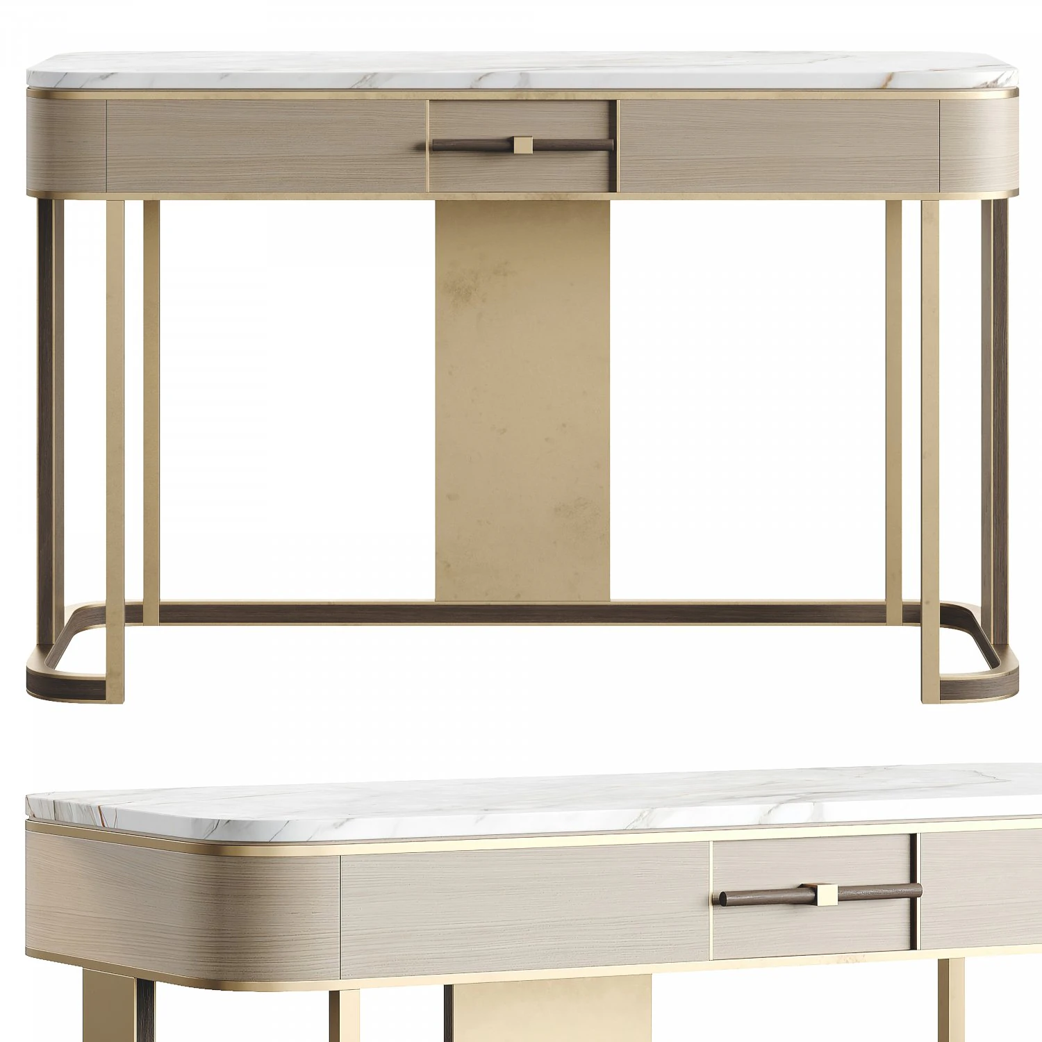 Frato ASHI Desk 3D Model .c4d .max .obj .3ds .fbx .stl .blend