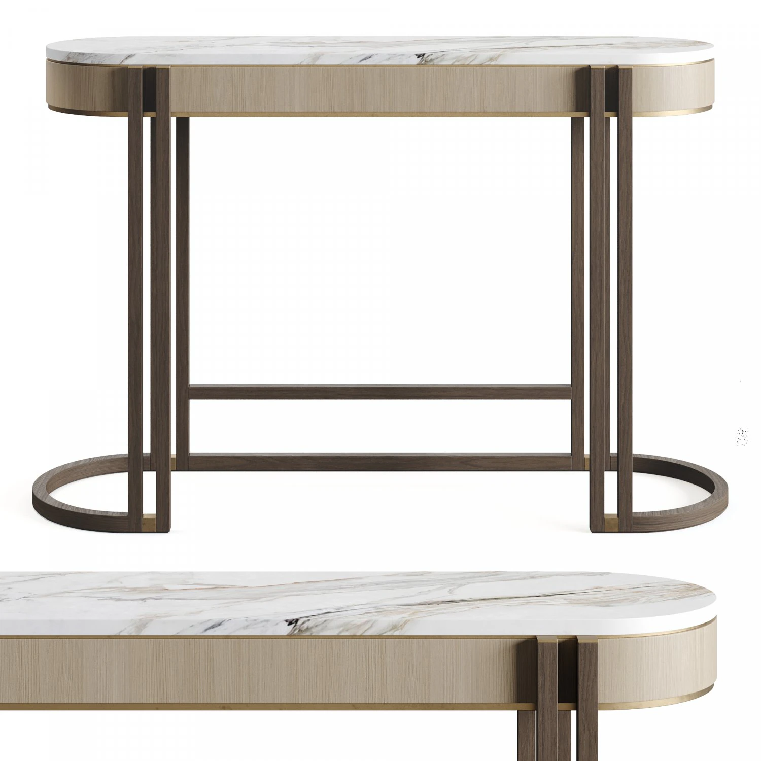 Frato MELBOURNE Console Table 3D Model .c4d .max .obj .3ds .fbx .stl .blend 