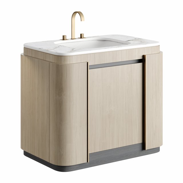 Frato SOCHI Vanity Units 3D Модель .c4d .max .obj .3ds .fbx .stl .blend 