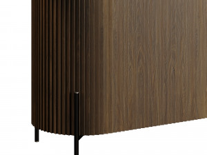 Lou Mindi Wood Sideboard 3D 模型