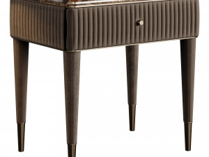 Volpi AUGUSTA Bedside Table with Drawers 3D Model