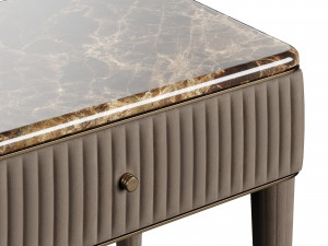 Volpi AUGUSTA Bedside Table with Drawers 3D Model