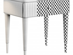 Volpi AUGUSTA Bedside Table with Drawers 3D Model