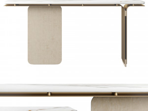Olivya Stone Denos Console Table 3D Model