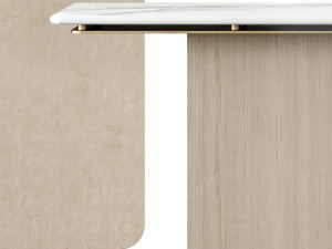 Olivya Stone Denos Console Table 3D Model