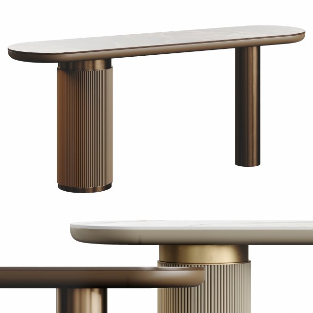 Ana Roque MALALA Console Table 3D Model .c4d .max .obj .3ds .fbx .stl .blend 