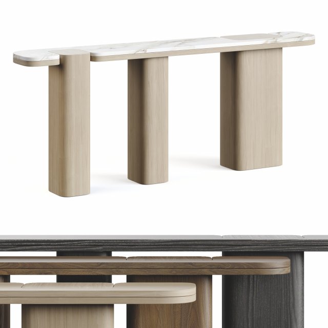 Erice C Carpanese Home Italia Console Model 3D .c4d .max .obj .3ds .fbx .stl .blend