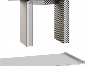 District Eight D8 Tonkin Console Table 3D 모델