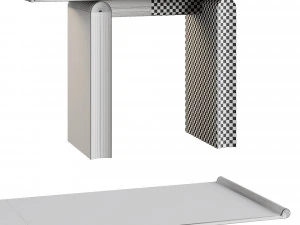 District Eight D8 Tonkin Console Table 3D Model
