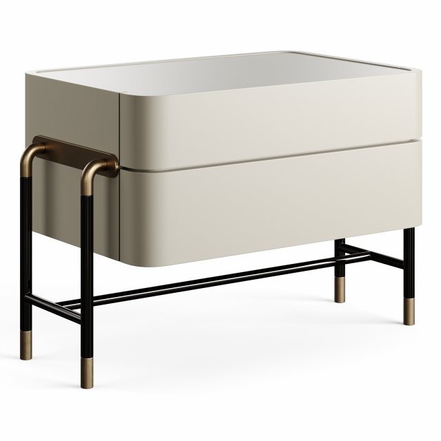 Mezzo Collection BENNETT Nightstand Table 3D मॉडल .c4d .max .obj .3ds .fbx .stl .blend 