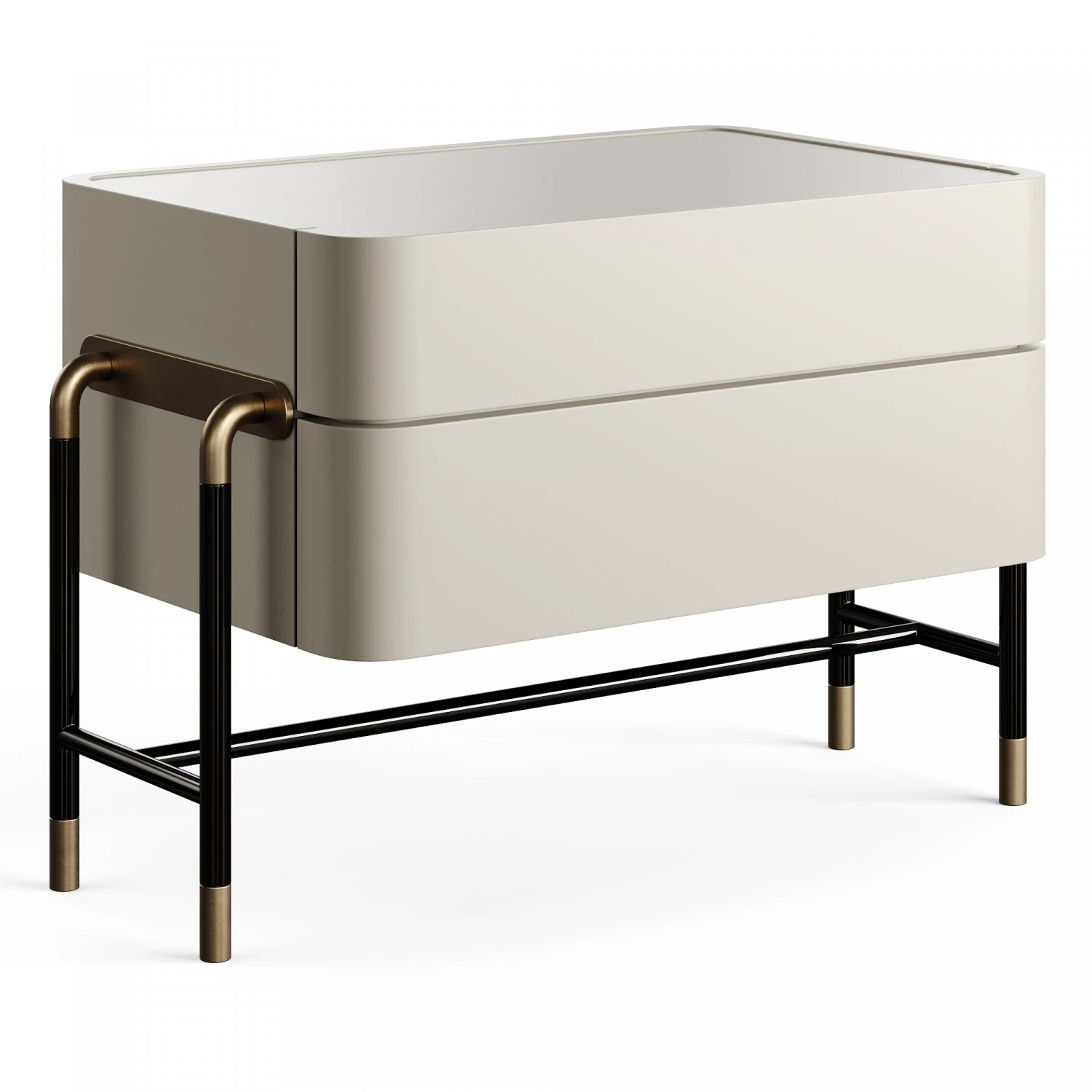 Mezzo Collection BENNETT Nightstand Table 3D Model .c4d .max .obj .3ds .fbx .stl .blend 