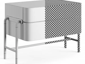 Mezzo Collection BENNETT Nightstand Table 3D Model