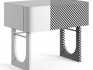 Mezzo Collection WILLIAMS Nightstand Table 3D Model