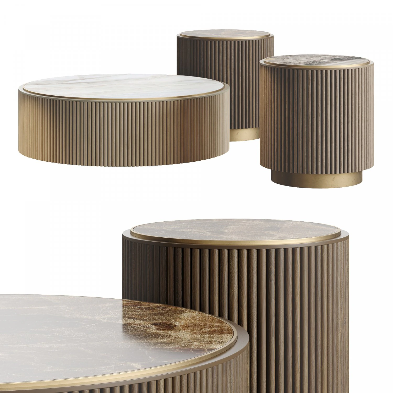 Ana Roque PLUM Coffee Table 3D Model .c4d .max .obj .3ds .fbx .stl .blend 