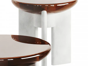 Paolo Castelli LENS Glass Coffee Tables 3D Model