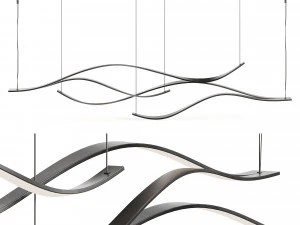 Zenqdesigns Lampadario astratto CREATIVO Modello 3D