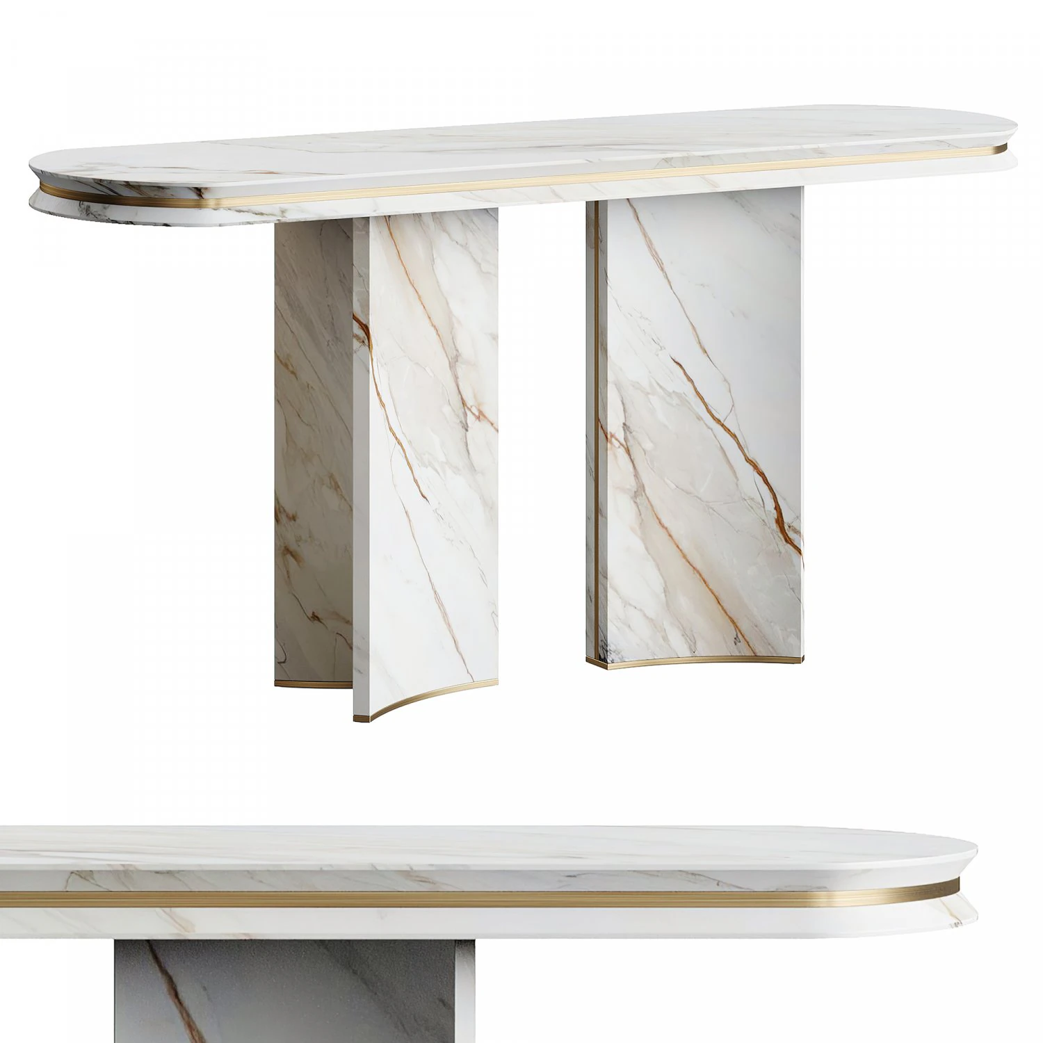 Capital Collection Ercole Console 3D Model .c4d .max .obj .3ds .fbx .stl .blend 