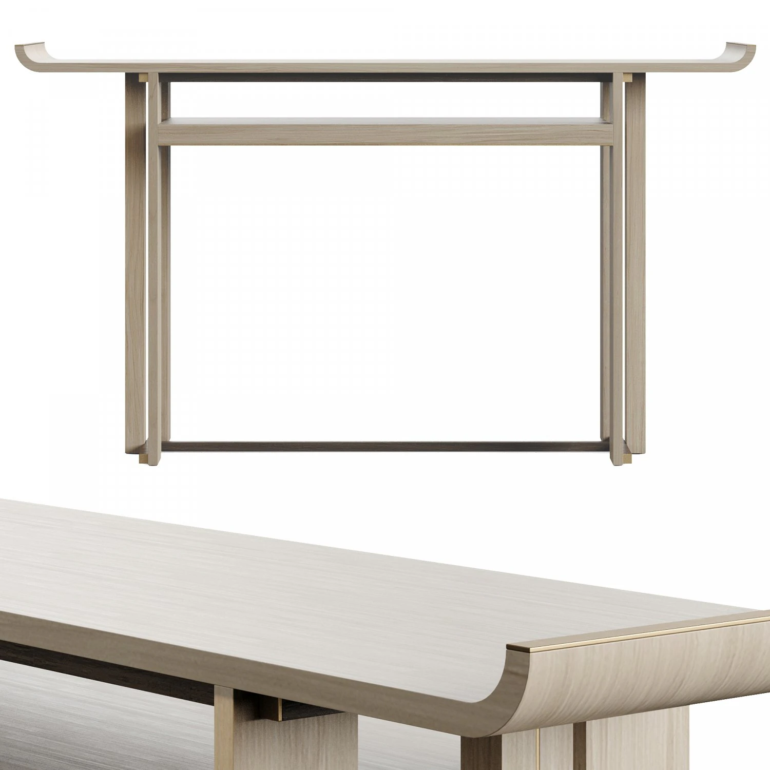 Frato GINZA Console Table 3D Model .c4d .max .obj .3ds .fbx .stl .blend