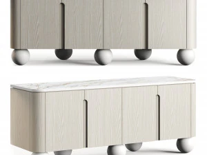 Le Berre Vevaud Olbia Sideboard 3D Model