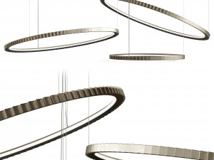 Candeeiro suspenso de c&iacute;rculos By LuxLucia Casa Modelo 3D