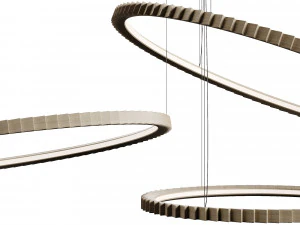 Candeeiro suspenso de c&iacute;rculos By LuxLucia Casa Modelo 3D