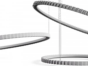 Candeeiro suspenso de c&iacute;rculos By LuxLucia Casa Modelo 3D