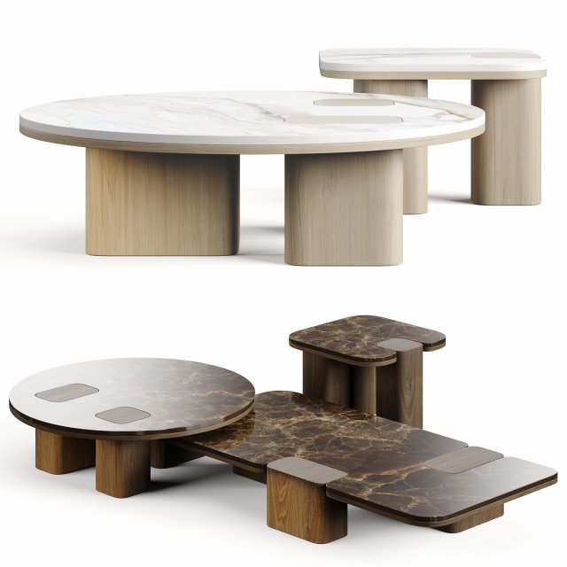 Erice Carpanese Home Italia Table 3D Model .c4d .max .obj .3ds .fbx .stl .blend 
