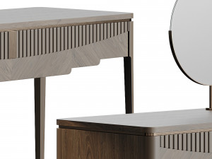 Carpanese Home 1 Drawer Toilette With Mirror Modelo 3D
