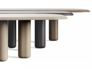 Collection Particuliere ROUGH Dining Table 3D Model