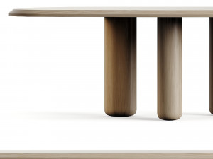 Collection Particuliere ROUGH Dining Table 3D Model