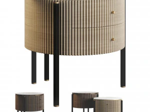 Ana Roque MOONLIGHT 침대 옆 테이블 3D 모델