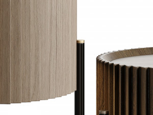 Circles Bedside Table LuxLucia Casa Model 3D