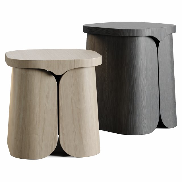 Collection Particuliere MIO Side Table 3D Model .c4d .max .obj .3ds .fbx .stl .blend 