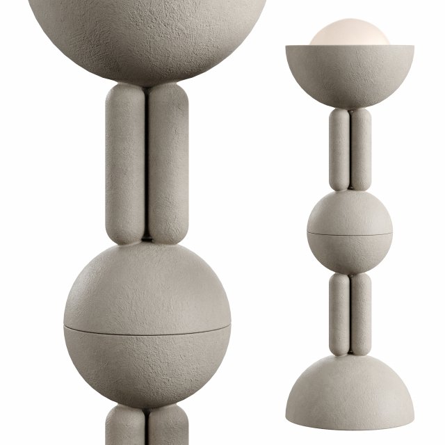 Moor Floor Light XL Lamp by Lisa Allegra Model 3D .c4d .max .obj .3ds .fbx .stl .blend 