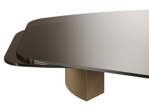 Carpenters VINCENZO DE COTIIS DC1503 Glass Table Modello 3D
