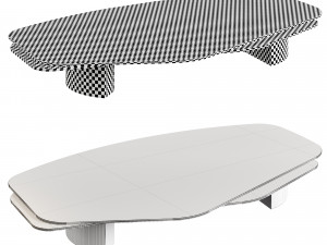 Carpenters VINCENZO DE COTIIS DC1503 Glass Table Modello 3D