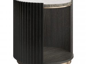 Circles II Marble Bedside Table By LuxLucia Casa 3D Model