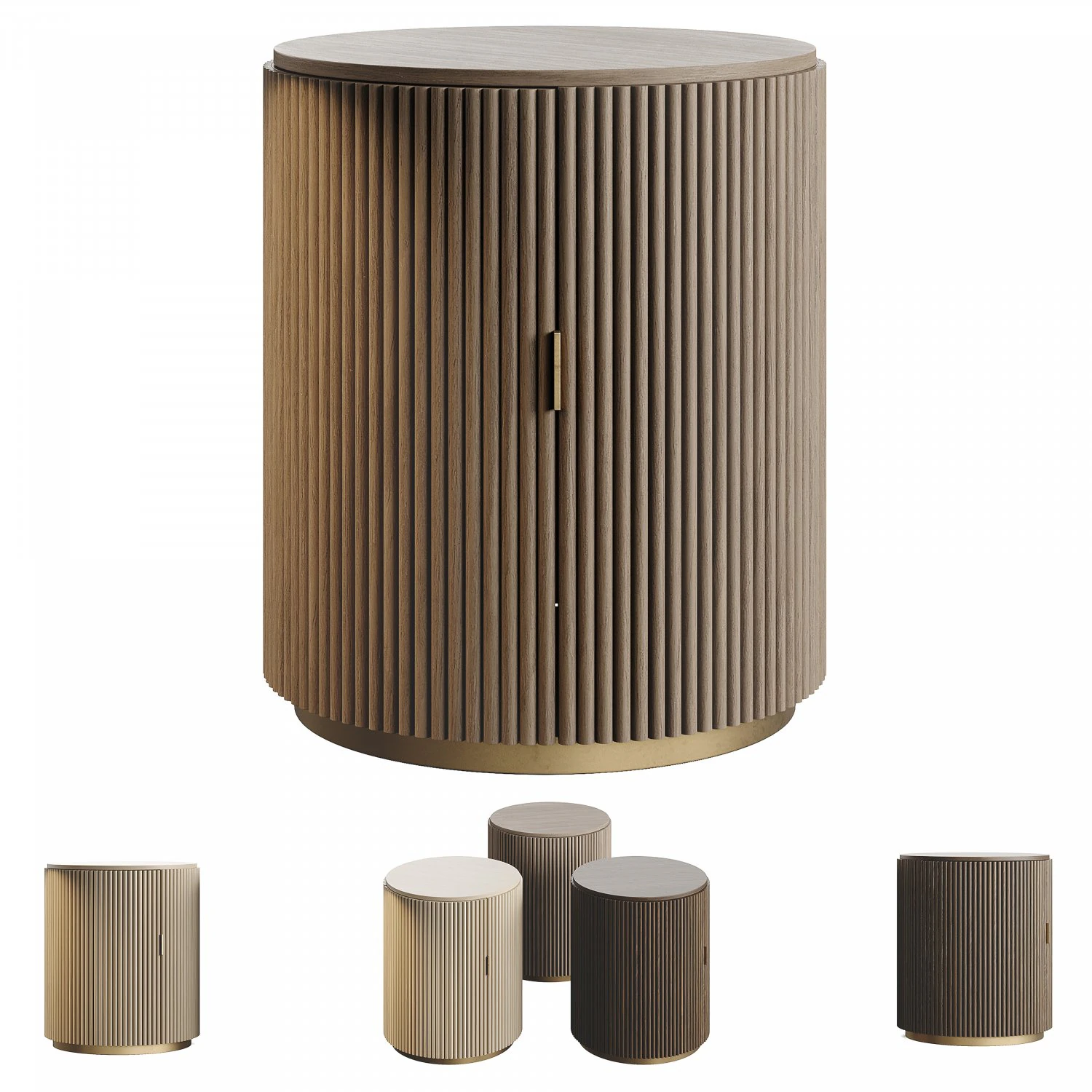 Shake Design Hege 5 Bedside Table 3D Model .c4d .max .obj .3ds .fbx .stl .blend 