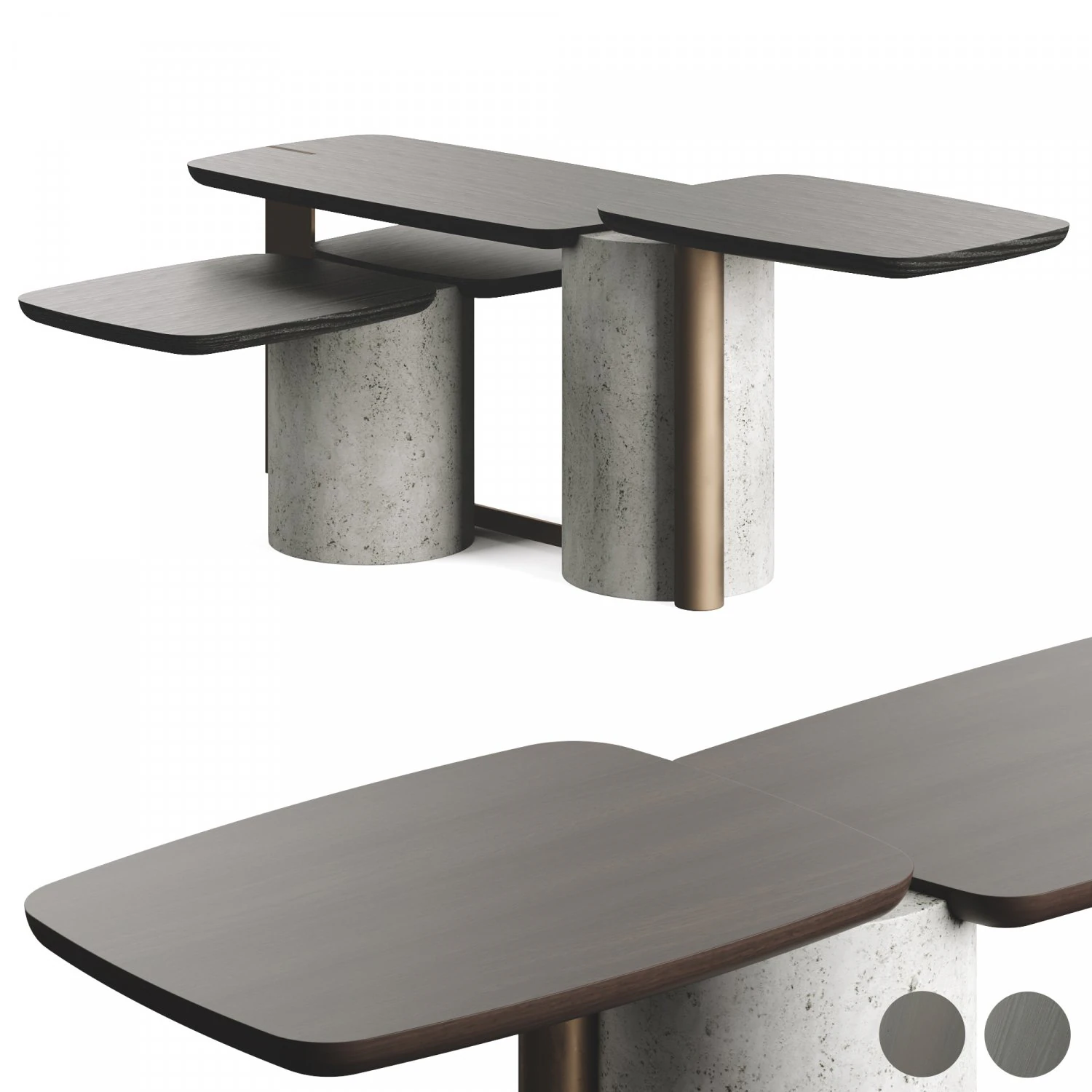 Enne Titano Luxury Coffee Table 3D Model .c4d .max .obj .3ds .fbx .stl .blend 