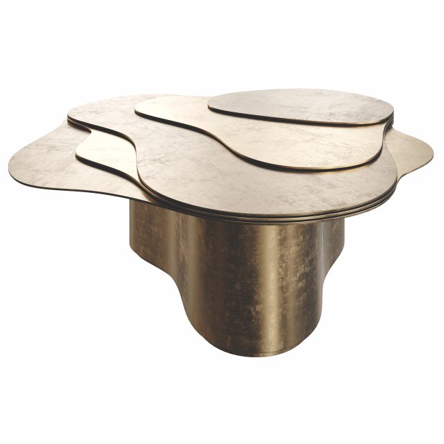 Randolph Hein Hugo Metal Table 3D 模型 .c4d .max .obj .3ds .fbx .stl .blend 