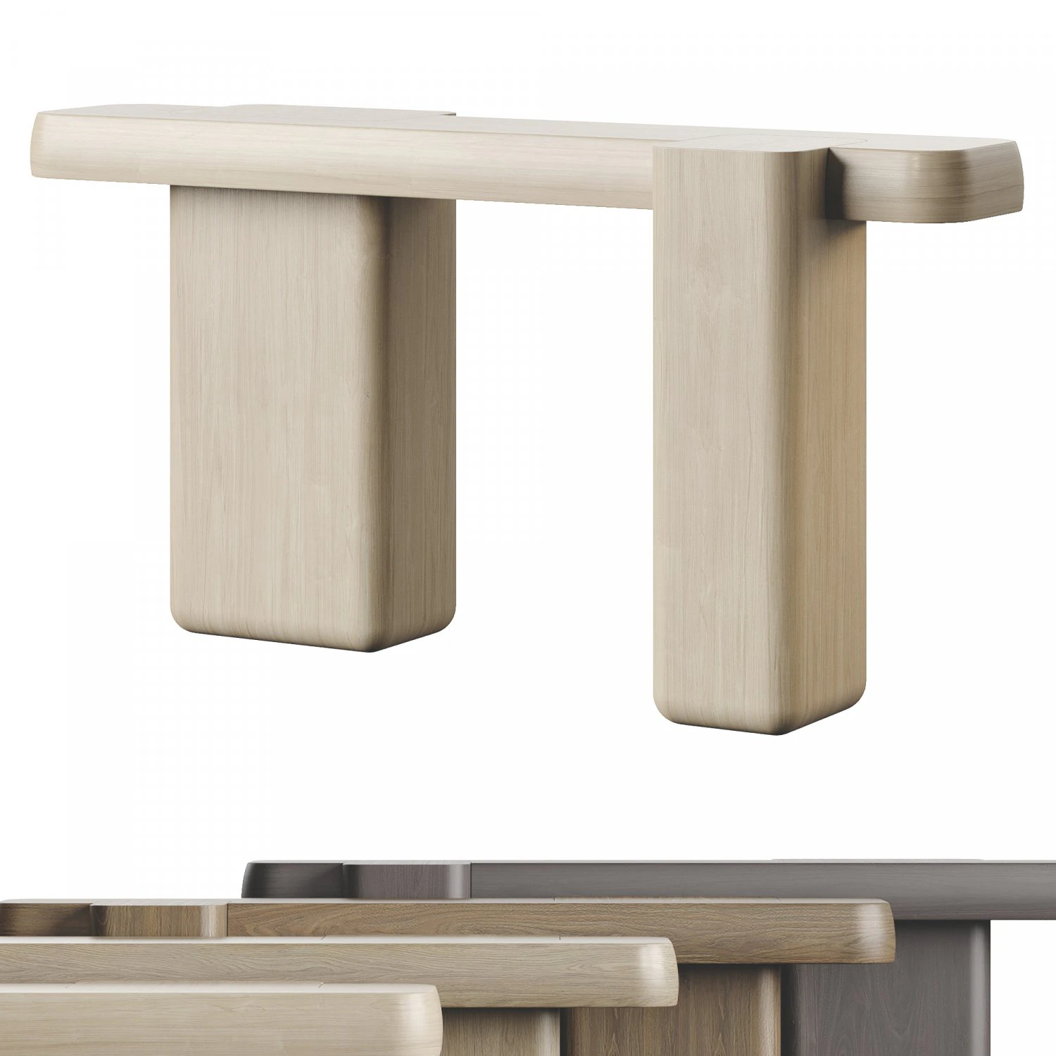 Michel Amar Puzzle Console Table 3D Model .c4d .max .obj .3ds .fbx .stl .blend 