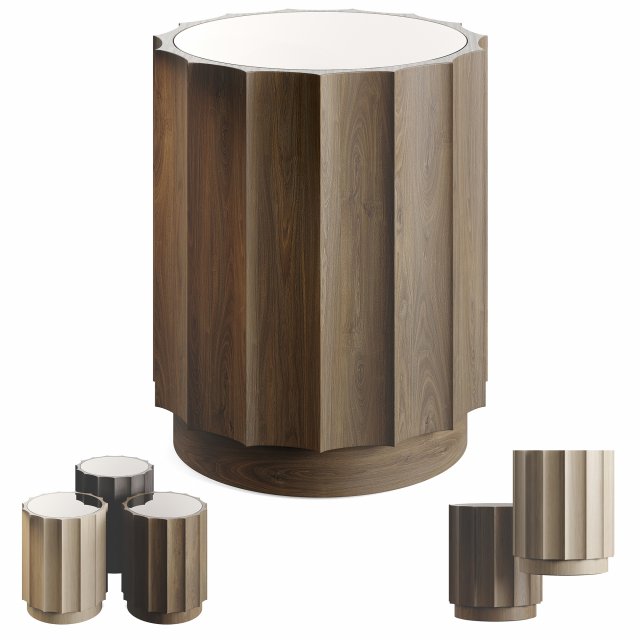 Value City Lea Accent Table 3D Model .c4d .max .obj .3ds .fbx .stl .blend 