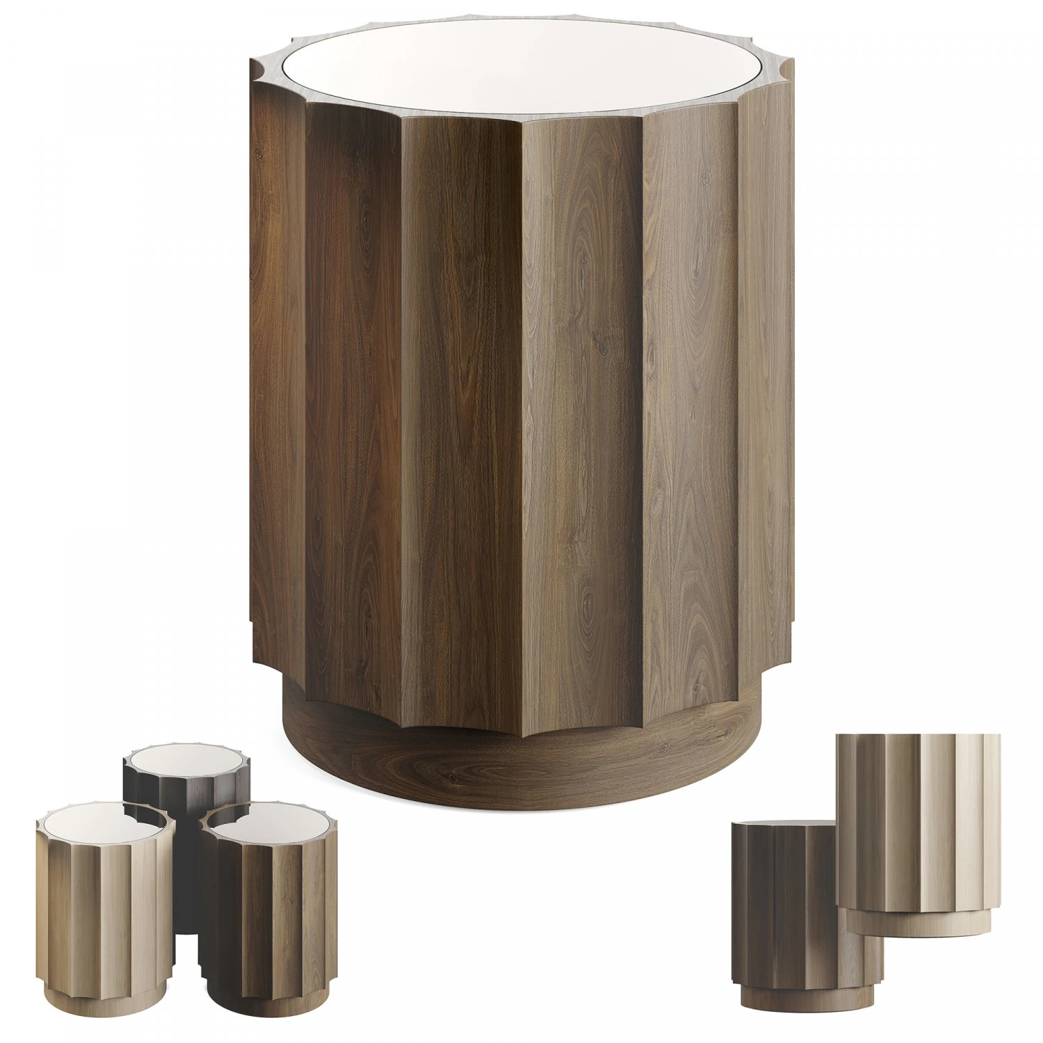 Value City Lea Accent Table 3D Model .c4d .max .obj .3ds .fbx .stl .blend 