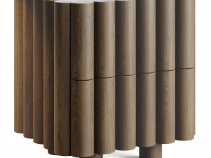 Alexhsu Design Scalloped Night Stand 3D Model