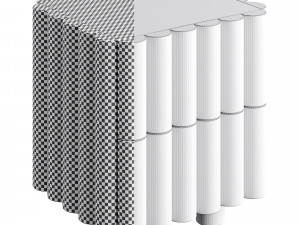 Alexhsu Design Scalloped Night Stand 3Dモデル