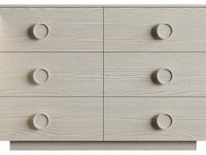 WestElm Sarah Sherman Samuel Knob Dresser 3D Model